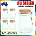 100ml Glass Favor Jars With Cork Lid DIY Wishing Wedding Decor Pudding Bottles