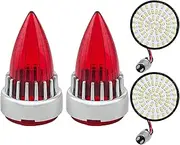 LED Indicator Blinkers Amber Lamp Accessories Motorcycle Turn Signals LED Rear Tail Lights 2 Pack UN&IVE&RSAL For Ha&rl&ey Softail Street Glide Bikes Accessories(1157 -red lens)