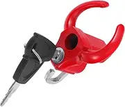 Hook Wall-Mounted Footstool Electric Motorcycle Hook Motorcycles Luggage Hook Foothold Pedal Mounting Anti-Slip Footstool Hard Hat Aluminum Alloy Red