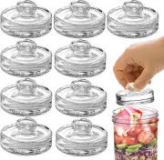 9 Pack Fermentation Glass for Wide Mouth Mason Jar with Easy Grip Handle
