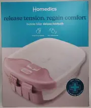 Homedics Bubble Bliss Deluxe Foot Spa, Pink