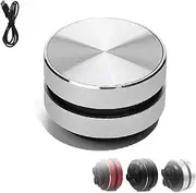 Stickatune Speaker, Stick Tune Mini Portable Speaker, Surface Vibration Technology Speakers with Suction Cups, Waterproof Shower Sound Machine for Home, Outdoor, Travel (Silver)