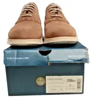 Cole Haan Men's Zerogrand Remastered Wingtip Oxford, Truffle Silver Lining, 9