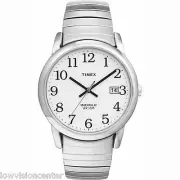 Men's Silver Tone Timex Watch with Date, Indiglo Light