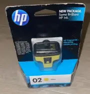 GENUINE HP Photosmart 02 Yellow Ink Cartridge - Expired