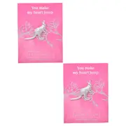 2PK Gibson Gifts Equilibrium SILVR Aust Fauna Pin Brooch Kangaroo Jewellery Gift