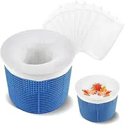 FIOHIROS 20-Pack Pool Skimmer Socks,Mesh Filter Socks for Skimmer Baskets,Effective and Easy Maintenance Pool Skimmer Basket