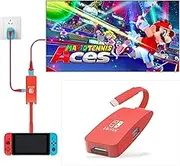 GOPALA Switch Dock, 4K@60Hz HDMI Switch Docking Station Portable TV Dock for Nintendo Switch Charging Dock, Type C to HDMI TV Adapter for Nintendo Switch MacBook Pro Air Samsung DEX-Red