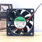 SUNON KD2406PHS2 .GN DC24V 1.3W 6cm 6015 2-Wire Inverter Fan