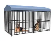 X-Large Heavy Duty Dog Cage Kennel Metal Pet Crate - 3M Long