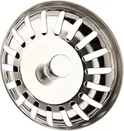 Stadux Kitchen Sink Strainer Plug Stainless Steel, Strainer Waste Plug for Kitchen Sink, Hole Diameter: 78mm