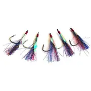 Rough Rider Flasher Circle Hooks 7/0 Red/Blue 5 Hooks