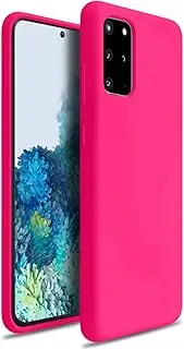 ZUSLAB Nano Silicone Case Compatible with 2020 Samsung Galaxy S20+ S20 Plus 4G 5G Shockproof Gel Rubber Bumper Protective Cover - Hot Pink