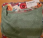 Ahdorned Aztec Shoulder Bag Green Vegan Leather Woven Purse Boho Crossbody