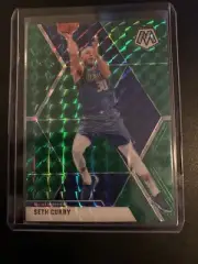 2019-20 Mosaic Green Prism SSP Seth Curry Mavericks Rare #104
