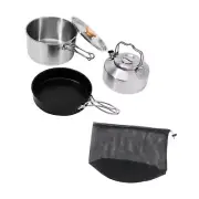 Camping Cookware Set Comfortable Frying Pan for Fishing Picnic Backpacking