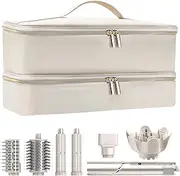 [Wjiang] Carrying Case for Shark FlexStyle Dyson Airwrap Supersonic Hair Dryer & Accessories, Double-Layer Travel Storage Bag, Also Fits Revlon Hair Dryer Brush & Tools