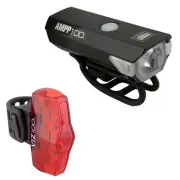 Cateye Combo AMPP100/VIZ100 HL-EL041RC/TL-LD800B Rubber Strap USB (Headlight