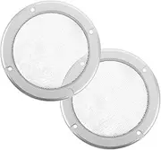 CATIEBYE 2pcs Horn Grille Protector: Plastic Iron Mesh 4 Inch Speaker Grill Covers for Car Audio Systems - Anti-dirt & Impact Protection