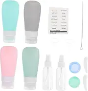 CALLARON 1Set Reusable Travel Bottles Leakproof Cosmetic Containers for Liquids Multi Use Empty Refillable Bottles for Travel and Outdoor Activities