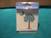 Auto Graphs Mini Patchwork Palm 2 1/2" Window Decal Surface Mount Sticker