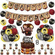 Decoration Birthday Harry Potter Birthday Decoration Wizard Balloons Harry Potter Birthday Balloons Wizard Party Decoration Wizard Birthday Decoration Harry Potter Birthday Garland Wizard Cake Topper