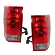 For Nissan Titan 2004-2015 Tail Lights Pair Red & Clear Lens NI2801161 NI2800161