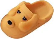 Folpus 1:6 BJD Doll Slippers Slides Dog Shaped Novelty Mini Doll Shoes Sandals for Action Figures Accessories Handmade Gifts , Yellow