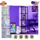 Adjustable LED Corner Floor Shelf Lamp with Remote - Perfect for Living Spaces