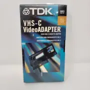 Vintage Sealed TDK Video VHS-C Cassette Adapter - 1998 NEW Old Stock NOS
