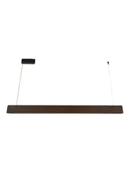 Cedar 1.5m LED Colour-Shifting Pendant in Ribbed Walnut