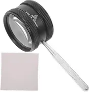 1 Set Professional Jewelry Magnifier Handheld Loop Magnifying Glass for Antique Identification Compact Design Portable for Go Use