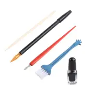 5PCS Scratch Art Tool with Dual-tip Scratch Pen Repair Scratching Tool Brush