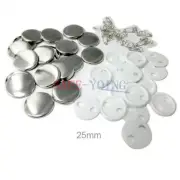 100PC/Lot 37-75mm Blank Pin Button Parts Supplies for Badge DIY Making Machine