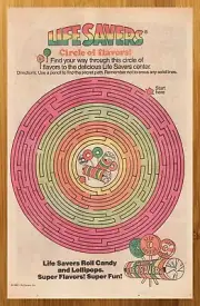 1982 Life Savers Candy Vintage Print Ad/Poster 80s Kids Retro Food Pop Art
