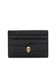 Alexander Mcqueen Leather Skull Card Holder