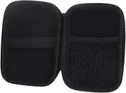BELLIFFY 2pcs Eva Headset Storage Box Zipper Case for Mini Camera Hard Disk Data Cable Compact Travel Accessory Protects Against Wet Dirt Dust Silver