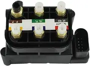 Air Suspension Compressor Pump Supply Solenoid Valve Block 2513200058 2123200358 Compatible With Mercedes W164 W251 W166 W221 W212