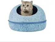 Beautiful Pet Nest Two-in-One Large Pet Egg Shape House Cat Bed Cat Apartment Cat House Detachable (Color : Pink, Size : 52 * 44 * 30cm) (Color : Blue, Size : 52 * 44 * 30cm)