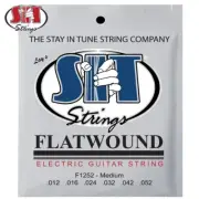SIT F1252 Flat Wound Stainless Steel Electric Guitar Strings 12-52 Medium
