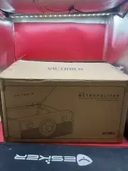 Victorola The Metropolitan Music Center With Record Player & Bluetooth Speakers