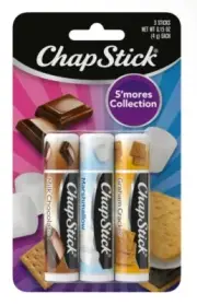 ChapStick S'mores 3ct: Milk Chocolate, Marshmallow, Graham Cracker(11pack)