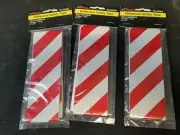 Lot of 3 Hanson 55304 2" x 24" Red Silver Self Adhesive Reflective Safety Tape