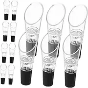 JECOMPRIS 24pcs Set Wine Aerator Decanter Set Enhance Wine Taste with Pourer Stoppers Acrylic for Home Bars and Restaurants Smooth Refined Drinking Experience