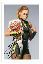 BECKY LYNCH WWE WRESTLING SIGNED PHOTO 6x4 PRINT AUTOGRAPH