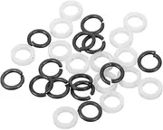 ERINGOGO 48pcs Guitar Tuner Handle Mounting Spacer Button Ties Buckles Straps Pin Cable Bass Guitar Bass Strap Wide Guitar Strap Locks Electric Guitar Strap Guitar Strap Accessories Plastic