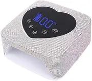 LED UV Nail Lamp, 72W Nail Dryer, Professional Gel Nail Polish Curing Light with 5 Timer Setting, Automatic Sensor and LCD Display, Portable UV Nail Dryer Suitable for Fingernails & Toenails