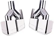 Car Styling Exhaust Tip Muffler Stainless Steel Trim Tail Throat Compatible For Benz 10-13 GL X164 RS-CR2012