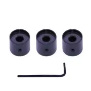 3pcs Electric Guitar Volume Tone Control Dome Knobs Metal Potentiometer Caps h