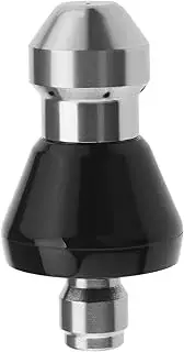 High-Pressure Nozzle Stainless Steel 1/4'' Quick Connector Pressure Washer Sewer Jetter Nozzle for 1/4 Inch Quick Connect Fittings